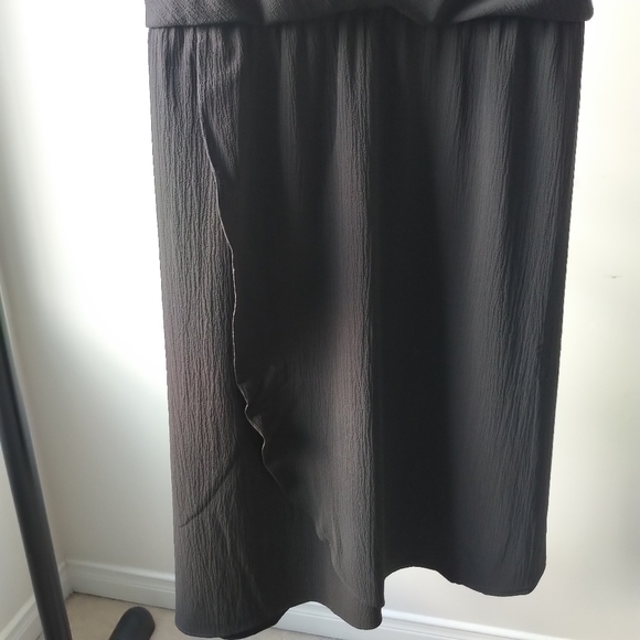 EUC Ricki's Cowl Neck Crepe Black Dress - Picture 2 of 10